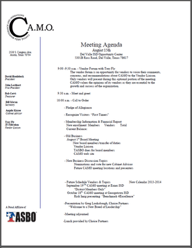 meeting agenda sample 13.941