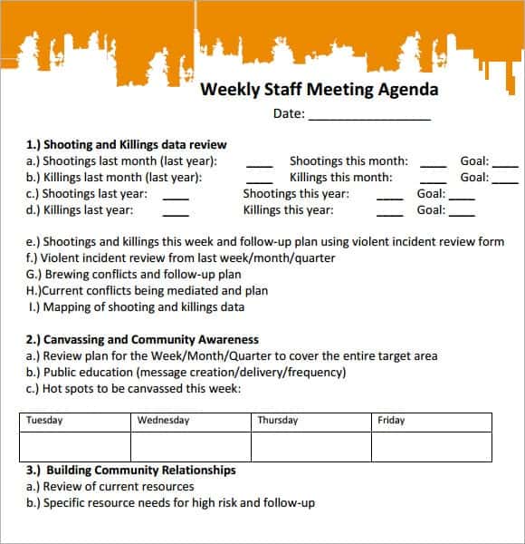 meeting agenda sample 7941