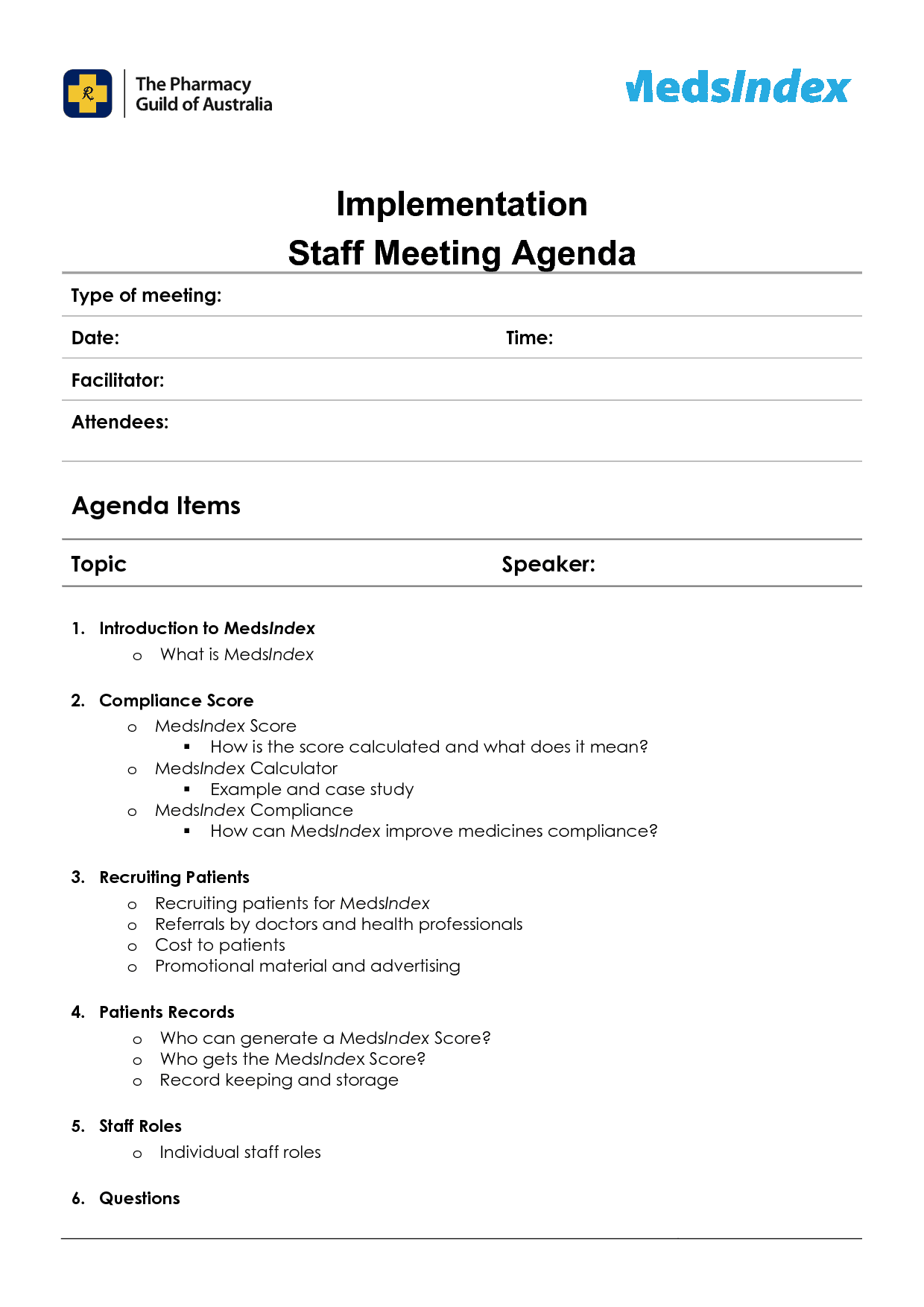 meeting agenda sample 941