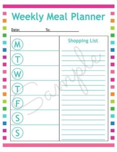 21+ Free Menu Planner Template - Word Excel Formats