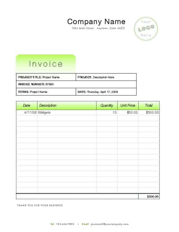 sales invoice sample 10.461