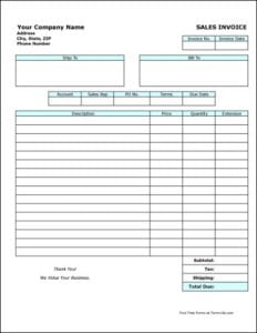 21+ Free Sales Invoice Template - Word Excel Formats