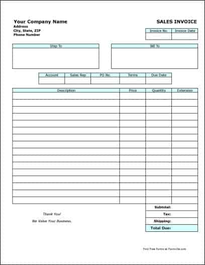 sales invoice sample 1641