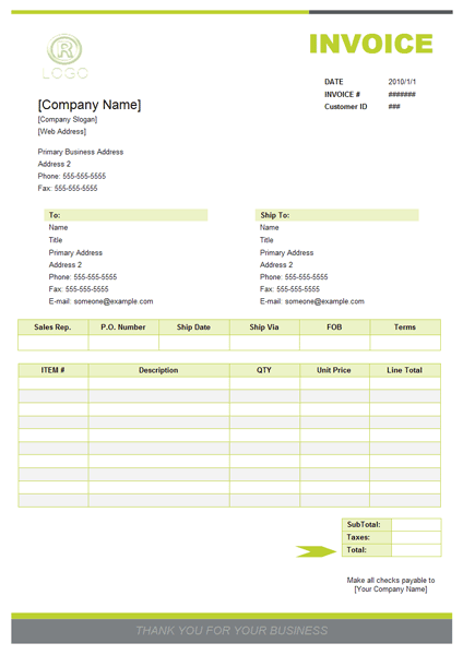 sales invoice sample 441