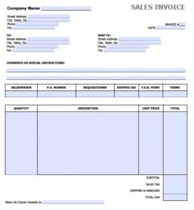 21+ Free Sales Invoice Template - Word Excel Formats