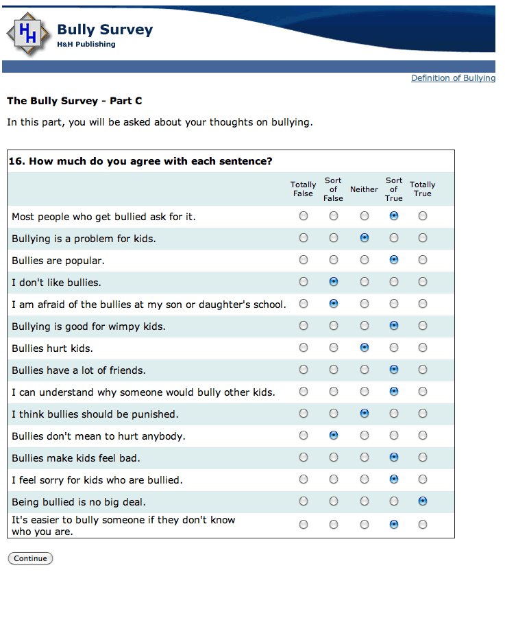 sample survey 5461