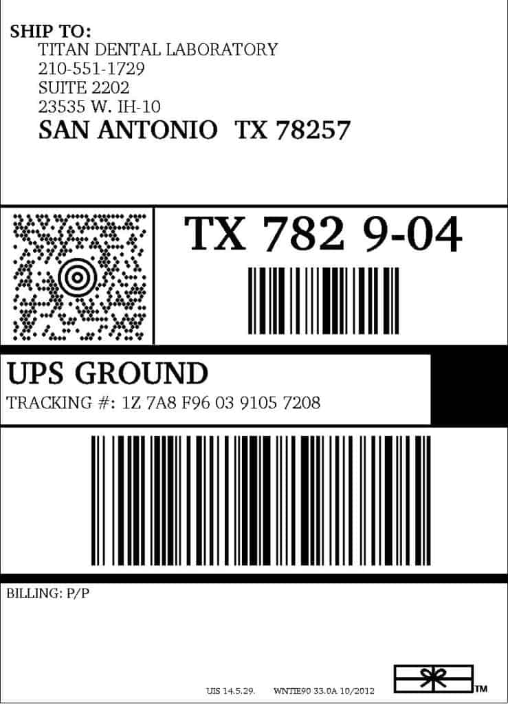 Printable Shipping Label Template