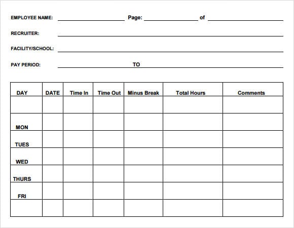 time sheet sample 14.41