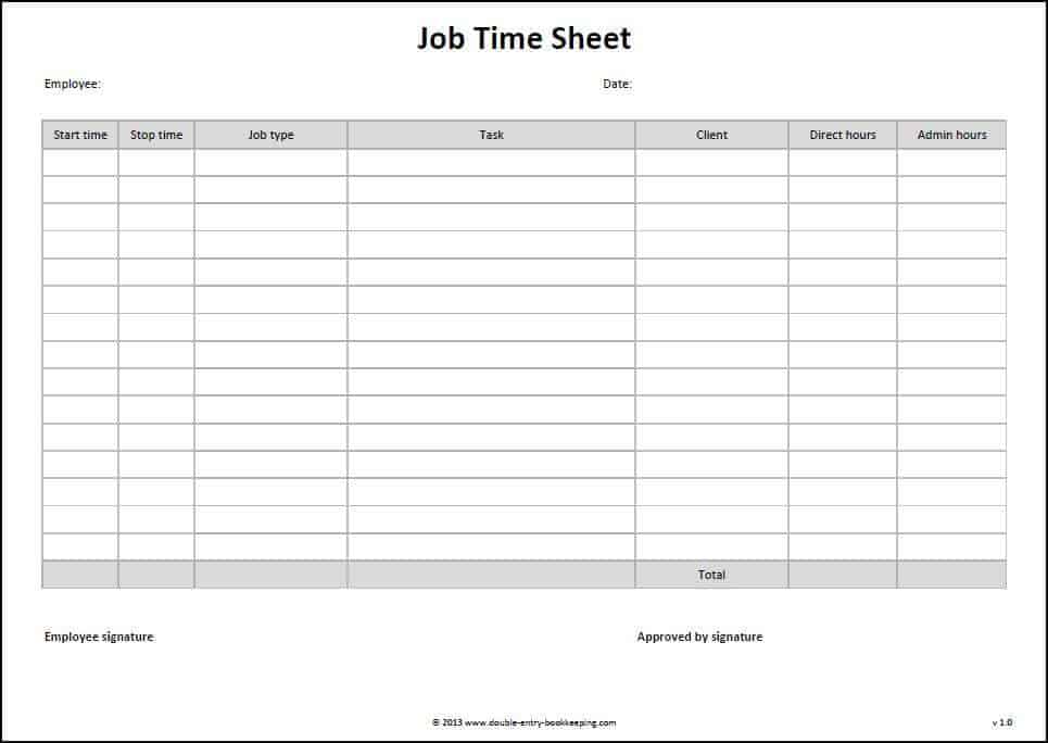 time sheet sample 141