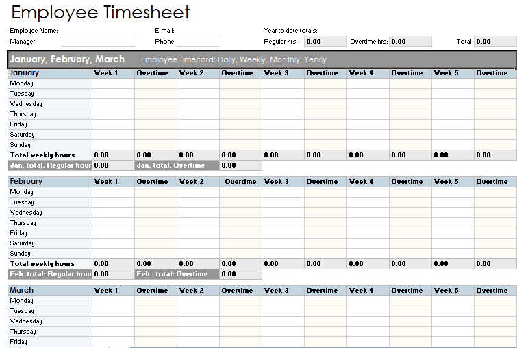 time sheet template 341