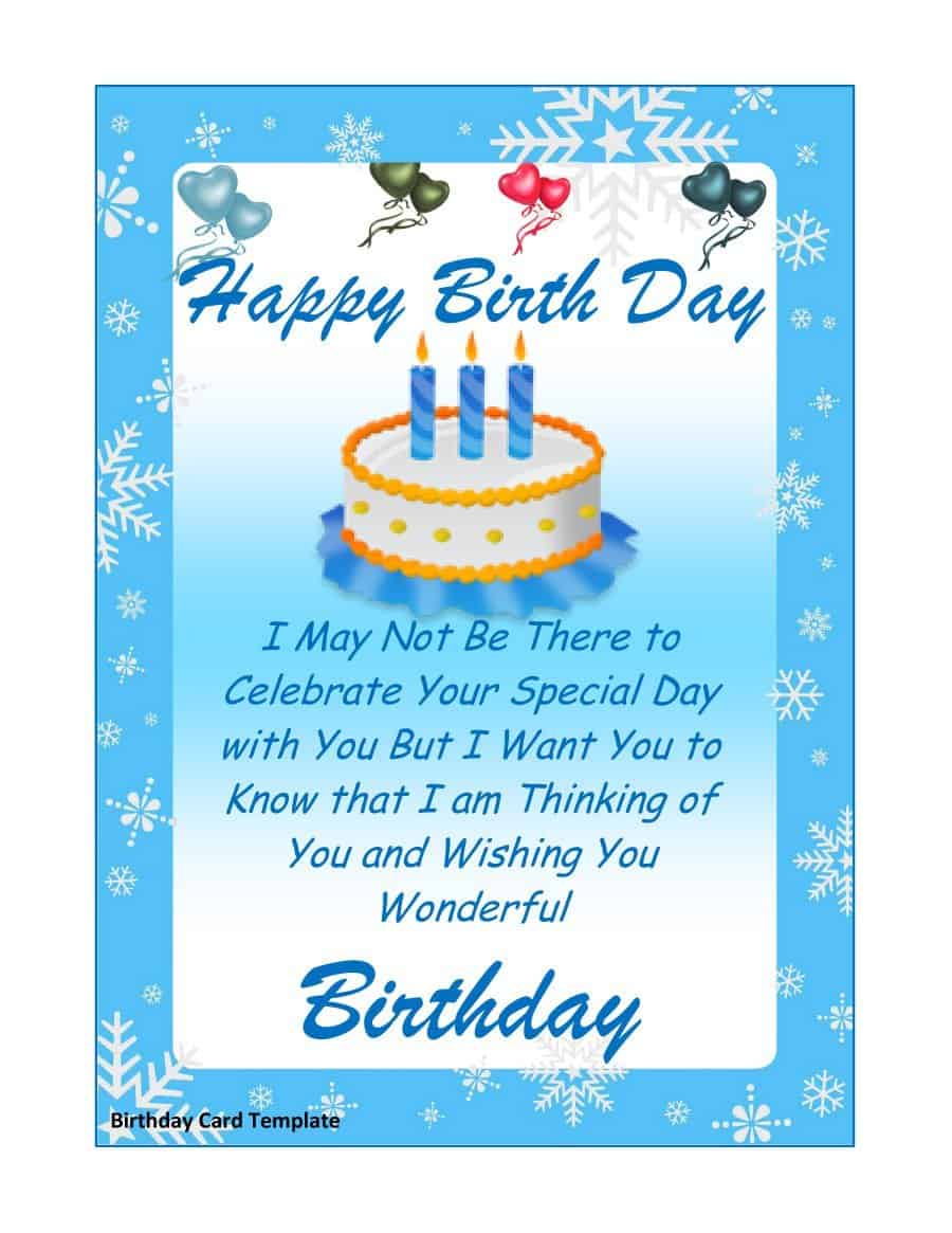 21 Free 41 Free Birthday Card Templates Word Excel Formats