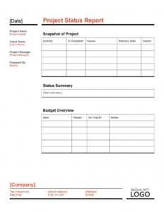 21+ Free 11+ Free Progress Report Templates - Word Excel Formats